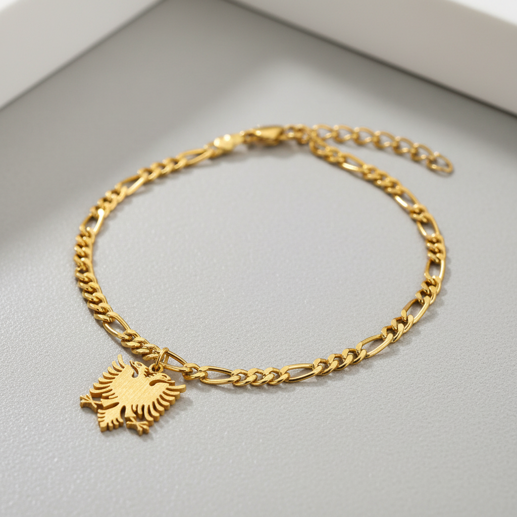 Albanien Adler Armband in Gold für Damen und Herren