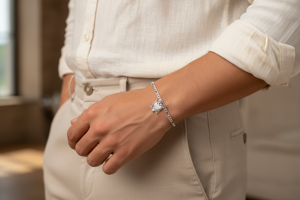 Albanien Adler Armband in Silber für Damen und Herren